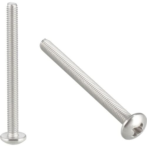 Uxcell Machine Screws, M3x35mm Phillips Truss Head Screw, 304 Stainless Steel 30Pcs