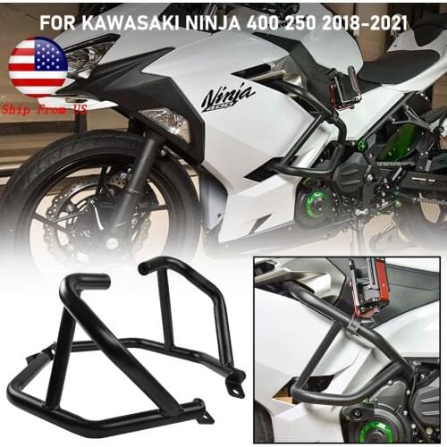 Motorcycle for Kawasaki Ninja 400 Ninja 250 Engine Tank Protection Bar Guard Crash Bars Frame Bumper Ninja400 Ninja250 2018-2021