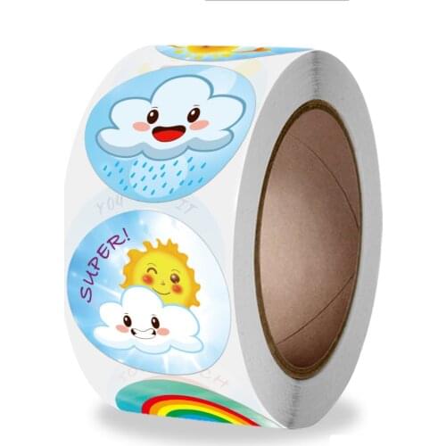 100-500pcs Encouragement Reward Stickers Designs for Kids School Kindergarten Teachers Children Scrapbooking Game Toy