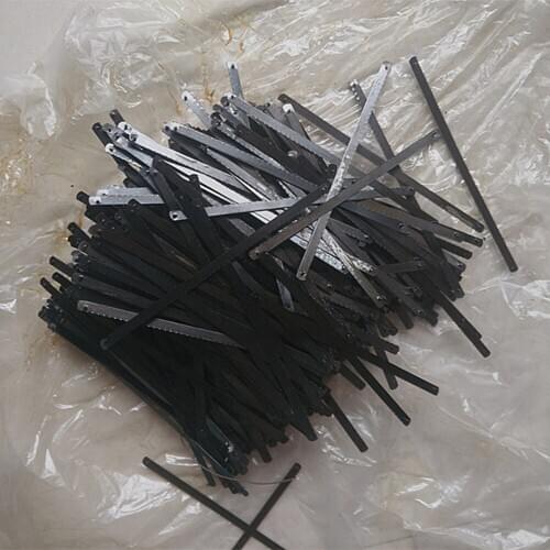100Pcs 6 Inch 150mm Mini Hacksaw Blade Hand Saw Blade For Cutting Wood Metal Bamboo Bone Frozen Meat PE PVC Pipe