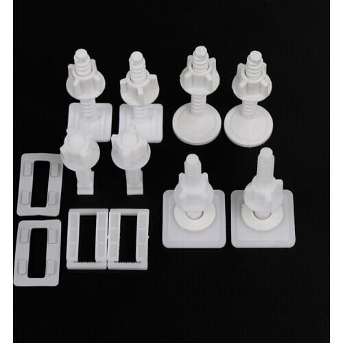 4 Pieces Toilet Seat Hinges Mountings Set with Fittings Screws For Toilet Accessories Wholesale
