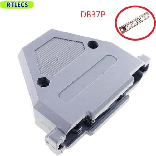 5Pcs D-SUB Connector Hood 37 Position for Wire Solder 37 Pin 2 Rows D-sub Connector Plastic Shell Housing Assembly Wire DIY