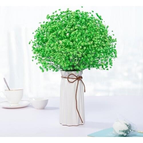 80g/ Bunch Baby Breath Dried Gypsophila Dried Flower Pressed Embossed Natural Dried Flower Wedding Home Decor Table Flowers