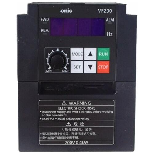 AVF200-0042 New 0.4KW 2.5A 1 Phase 200V Inverter VFD Frequency AC Drive