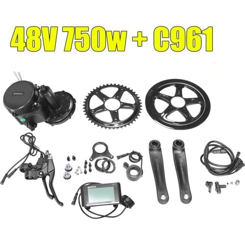Bafang Motor BBS01B BBS01 36V 250W 350W 500W BBS02B BBS02 48V750W 8FUN Motor Mid Drive Motor Electric Bike Conversion Kit