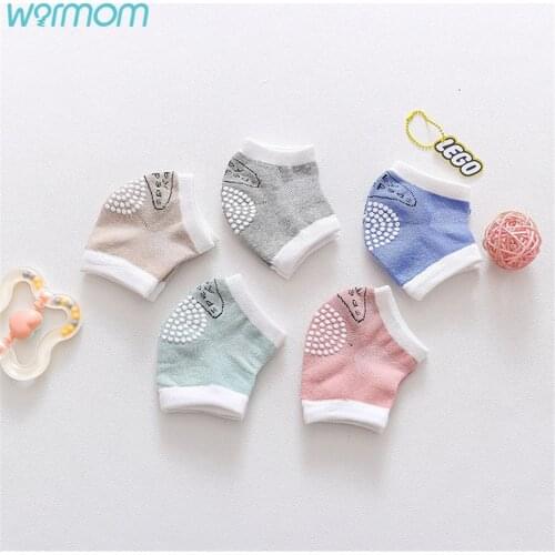 Warmom Fall/Winter Baby Dispensing Bent Board Non-slip Knee Pads Baby Crawling Toddler Elbow Protective Gear Child Protective