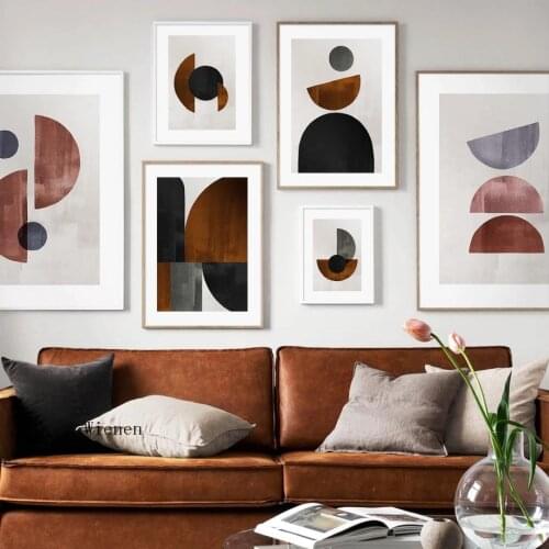 Minimalist Abstract Geometry Nordic Posters and Prints Wall Art Canvas Painting Wall Pictures for Living Room Home Decor