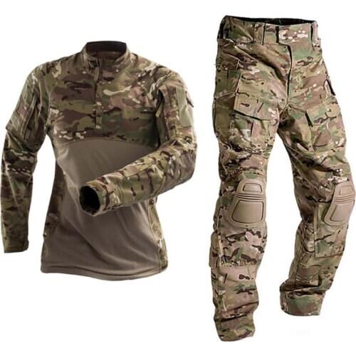 Male Agent Tactical Combat Shirt Hunting Clothing Top Shirt Camouflage Hunting Fishing Pants