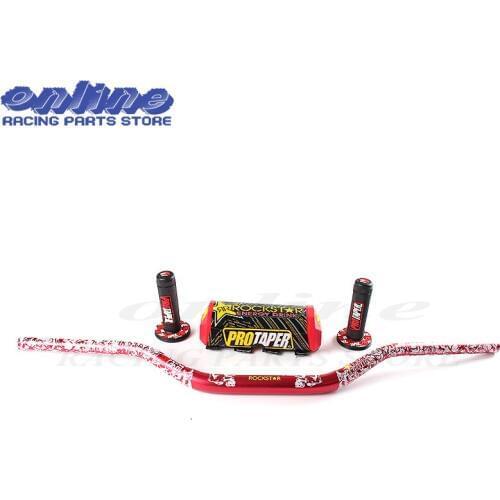 28MM Handlebar Pads Handle Grips Metal Mulisha Pack Fat Bar 1-1/8" Pit Bike Motocross Motorcycle Handlebar