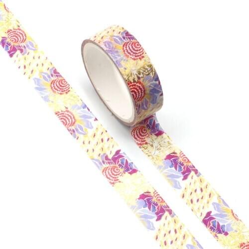 NEW Cute Watercolor Red Sunflower Print Washi Tape for DIY Planner Scrapbooking Decorative Masking Tape School Office Supplies