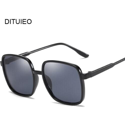 Flat Top Mirrored Sunglasses Women Brand Designer Vintage Luxury Black Sun Glasses Female Square Oculos De Sol