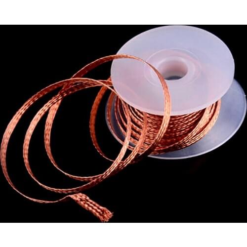 1.5M 3.0M Length 1.5mm 2.0mm 2.5mm 3.0mm 3.5mm Width Desoldering Braid Welding Solder Remover Wire Lead Cord Flux Repair Tool