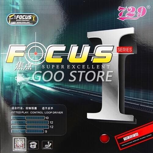 Original RITC 729 Friendship FOCUS I FOCUS 1, FOCUS-1 pips-in table tennis pingpong rubber with sponge