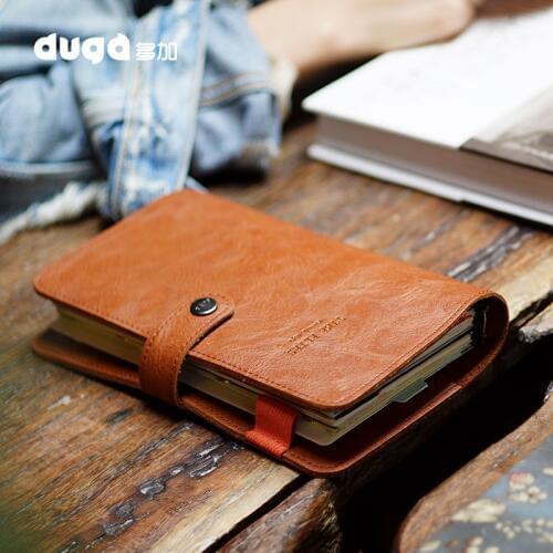 Agenda 2019 Retro Vintage Leather Cover Loose-leaf Notebook Note Book Replaceable Paper Traveler Notepad Stationery Supplies