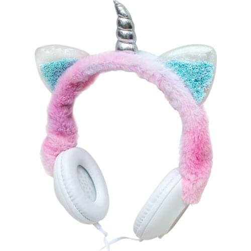 POWERMASTER DMZ-10E 3.5MM JACKLI I KULAKÜS WIRED PLUSH UNİCORN headphone