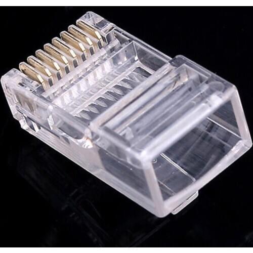 Connector for Cat5 Cat5e Cat6 Cable For Sale New Wholesale 25PCS RJ45 RJ-45 CAT5 Modular Plug Network