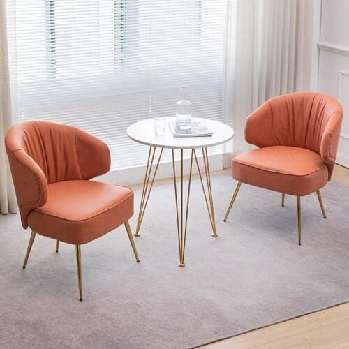 Nordic Single Sofa Chair for Bed Room Makeup Vanity Chair Modern Balcony Coffee Lounge Designer Accent Chairs for Living Room