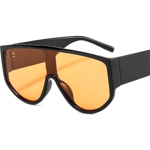 Vintage Oversized One Piece Round Sunglasses Women Designer Fashion Colorful Eyewear Men Goggle Shades Sun Glasses