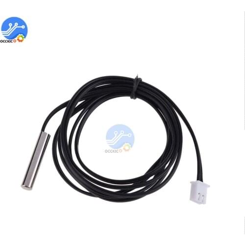 2PCS NTC Thermistor accuracy temperature sensor 10K 1% 3950 Waterproof Probe 1m New