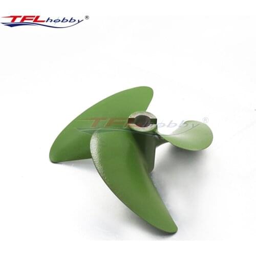 TFL Hobby CNC Machined 67mm 3-Blade Propeller Pitch=1.6 Aperture=6.35mm for RC Gas Boat