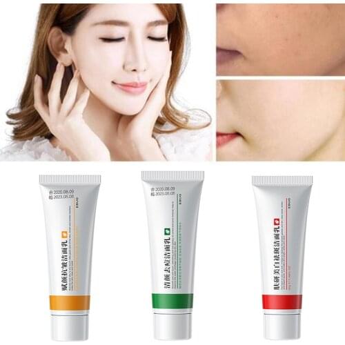 Face Wash Face Care Effective Acne Anti-wrinkle Whitening Facial Cleanser Face Exfoliator Skin Care 1 Pcs