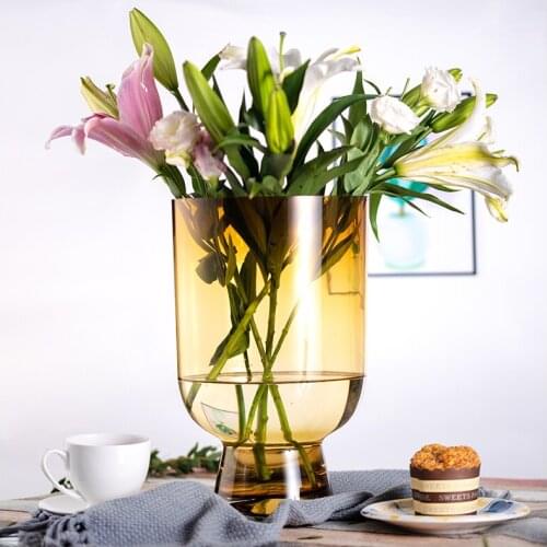 Vases Nordic Home Decor Glass Modern Flower Pot Home Decoration Accessories For Living Room ваза для цветов стекло Macetero