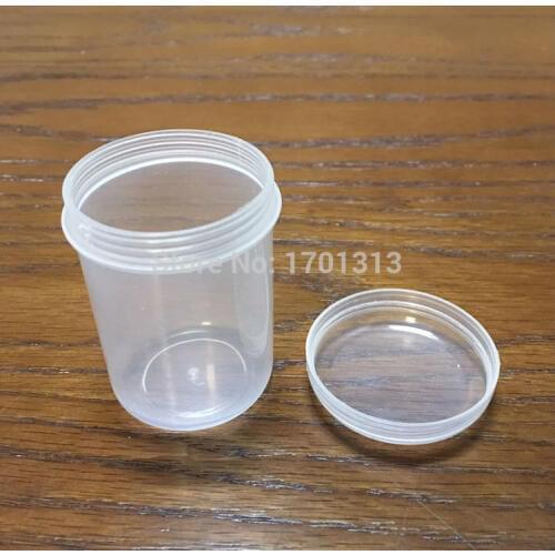 Screw-top round transparent plastic box 50ml PP box product packaging Container Box