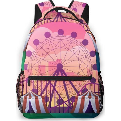 Women Backpack with Multiple Using Women Backpacks Beautiful Park On A Cityscape Female School Bag Girls Travel Bag
