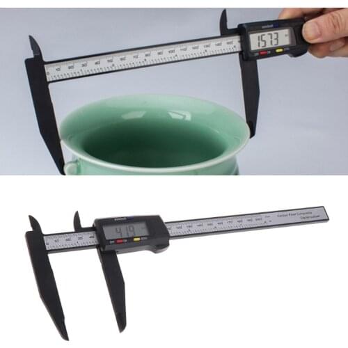 200MM 8 Inch LCD Digital Vernier Caliper Electronic Carbon Fiber Gauge Micrometer