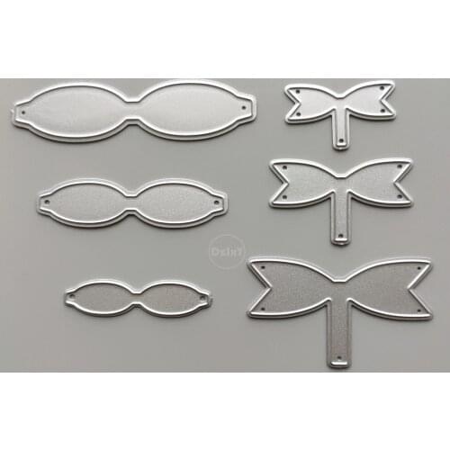 2021 Bow Glasses Metal Cutting Dies DIY Scrapbooking Paper Photo Album Crafts Mould Cards Embossing Mold Stencils for Decor