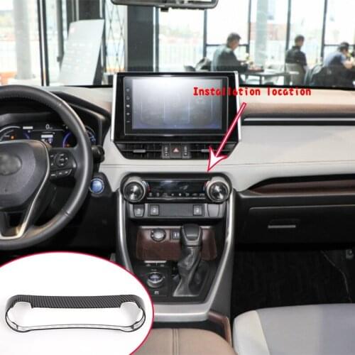 Car Central Control Trim For Toyota RAV4 RAV-4 2020-2022 ABS Accessories Car Central Control Decoration Panel Car Decoration