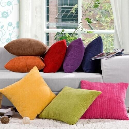 Velvet Sofa Cushion Cover Pillow Case Home Car Office Decor Chair Seat Cushion Cover, 19 x 19inch or 23 x 23inch Picks