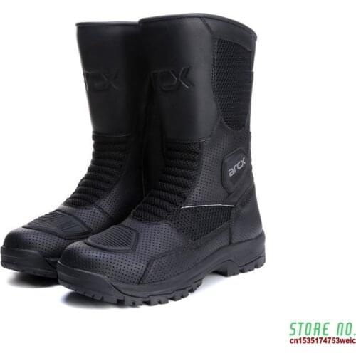 Boots Men Summer Mesh Motorcycle Shoes Motocross Boots Motorbike Riding Racing Botas Moto Vented Boots L60686