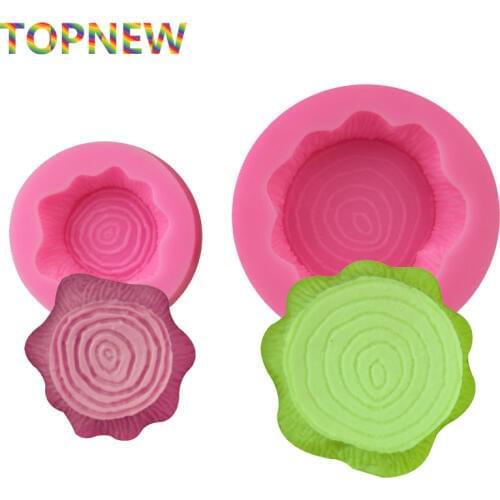 Tree Stump Shape Silicone Mold for Fondant Cake Baking Molds Bakeware Soap Mould Sugarcraft Tool