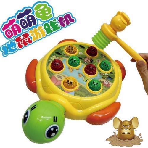 Electric Toy Playing Hamster Toys Baby Puzzle Music Children Percussion Game Educational Battery Operated Electronic Mouse 2021