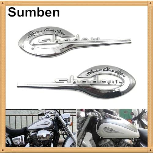 Motorcycle Fuel Gas Tank Emblem 3D Badge ABS Decal Side Stickers for Honda Shadow Ace Spirit Black Widow 750 400 VT750 VT400
