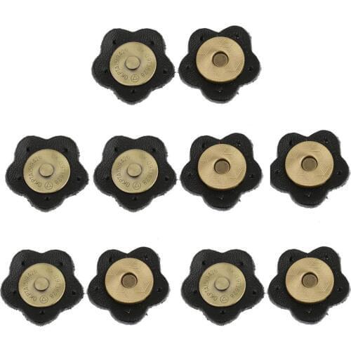 FASHIONS KZ Flower Buttons Leather Bag Buckle Handmade Wallet Buckle Card Pack Buckle for DIY Handbag Accessories KZ0251