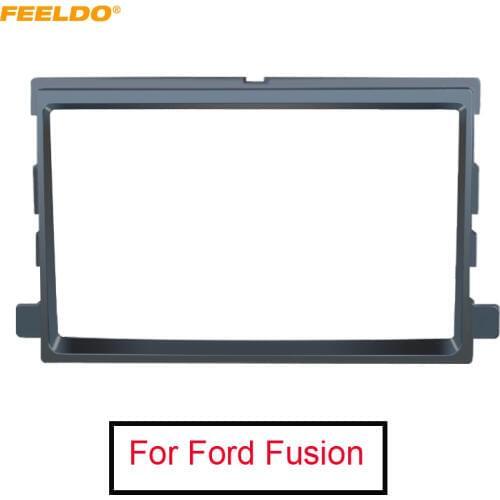 FEELDO Car Radio Audio Fascia Frame For Fusion Edge Mustang Mercury Stereo Dash Panel Plate Frame Installation Mount Kit