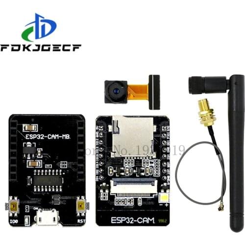 ESP32-CAM-MB MICRO USB ESP32 Serial to WiFi ESP32 CAM Board CH340 CH340G 5V Bluetooth+OV2640 Camera+2.4G Antenna for Smart Home