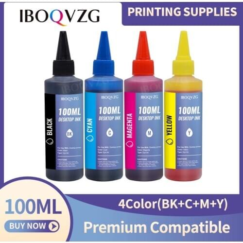 IBOQVZG 100ml Bottle Universal Refill Ink kit for Epson for Canon for HP for Brother Inkjet Printer CISS Cartridge Printer Ink