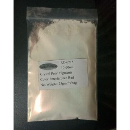 Crystal mica pearl pigments powder interference red RC-6215 25grams/bag