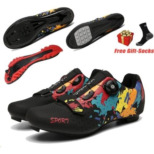 New Road Cycling Shoes Bicicleta Carretera Ultralight Breathable Bicycle Self-Locking Shoes Professional Men Bike Racing Sneaker