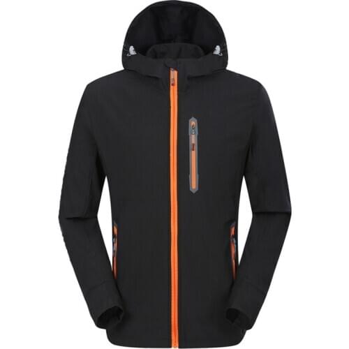 Men Outdoor Quick-dry Windproof Hiking Jacket Jersey Coat Top Windbreaker Spring Autumn Summer Running Jogging Camping Cycling