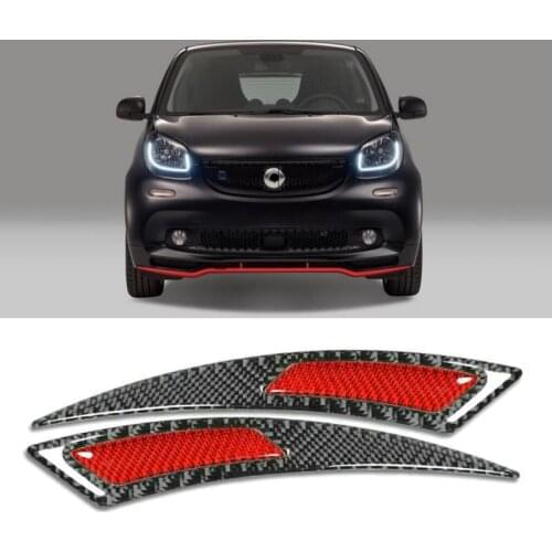 Carbon Fiber Wheel Eyebrow Sticker For Smart fortwo ROADSTER CABRIO CITY-COUPE CROSSBLADE FORFOUR