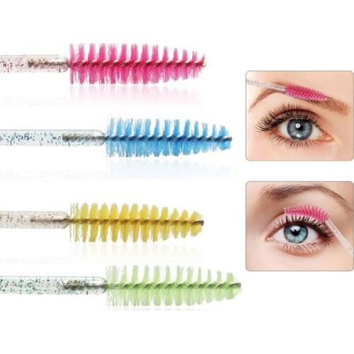 50pcs Disposable Eyelash Extension Tools Individual lashes Applicators Mascara Brush Lash Extensions Cotton Swab Eyebrow Brush
