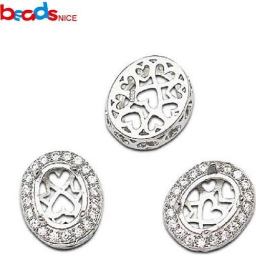 Beadsnice ID35954smt2 Sterling Silver Pendant Setting Oval Sterling Silver 925 Bezel Cup Tray Pendant For Setting