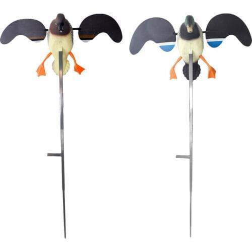 MagiDeal Hunting Duck Decoy Electric Flying Duck Decoy Remote Control Male Duck for Outdoor Kayaking Canoe Fishing Accessories