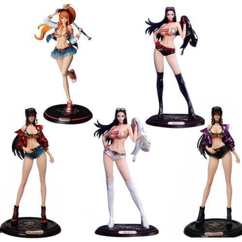 Super M ONE Piece Boa Hancock Nico Robin Nami GK PVC Action Figure Figurines Toy Sexy Girl Adult Collection Model Doll Gift T30