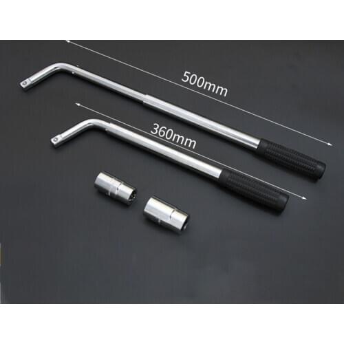 MAIYUE Carbon Steel Telescoping Lug Wrench Wheel Spanner Adjustable Retractable Car Tire Wheel Car Repair Tools