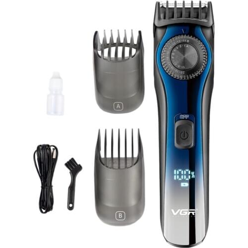 VGR V-080 Professional Electric Hair Trimmer Beard for Men Cutting Machine Haircut Head Edge Adjustable Clipper